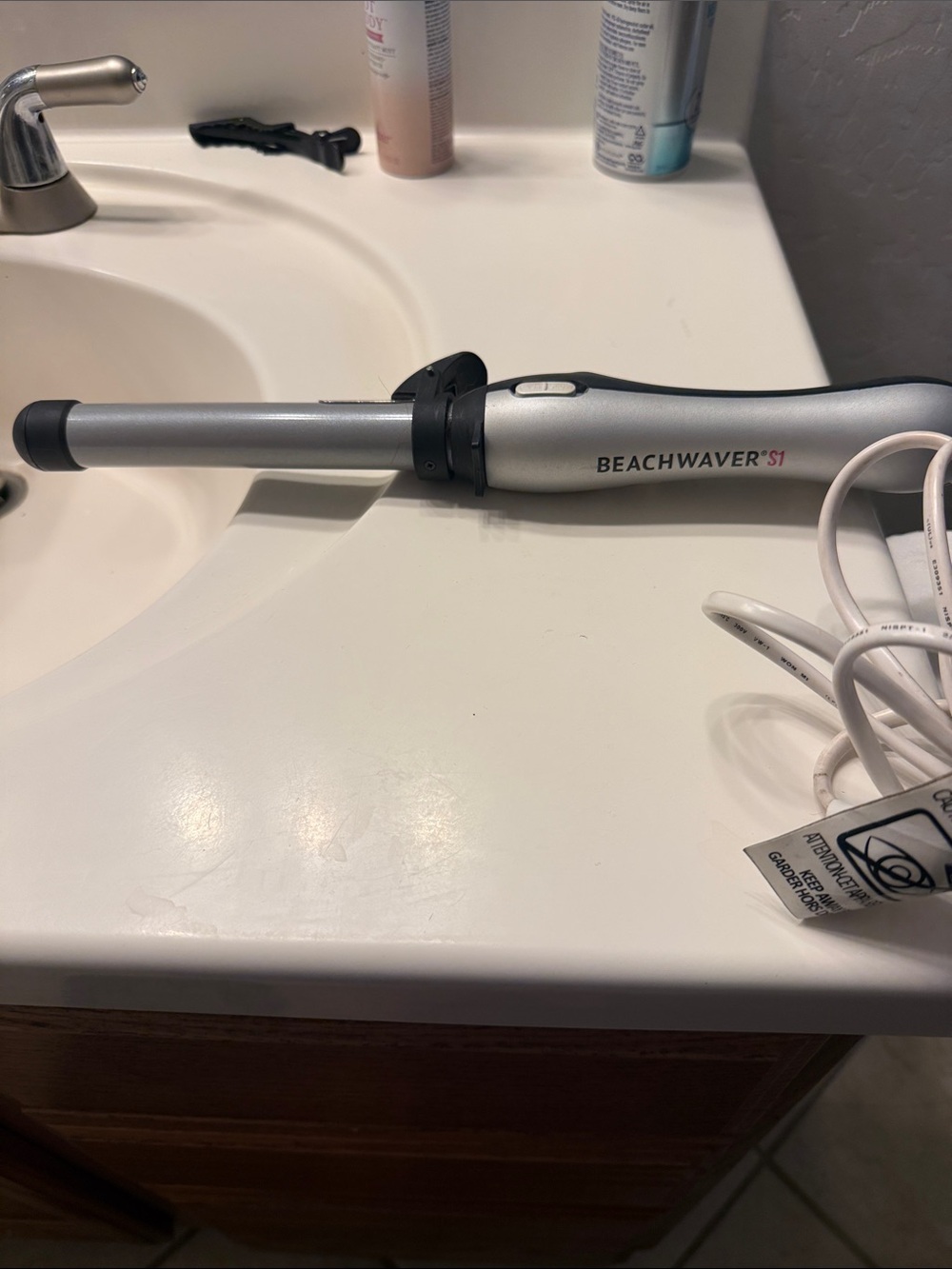 S1 Silver Curling Wand for Kids Bath, Skin & Hair